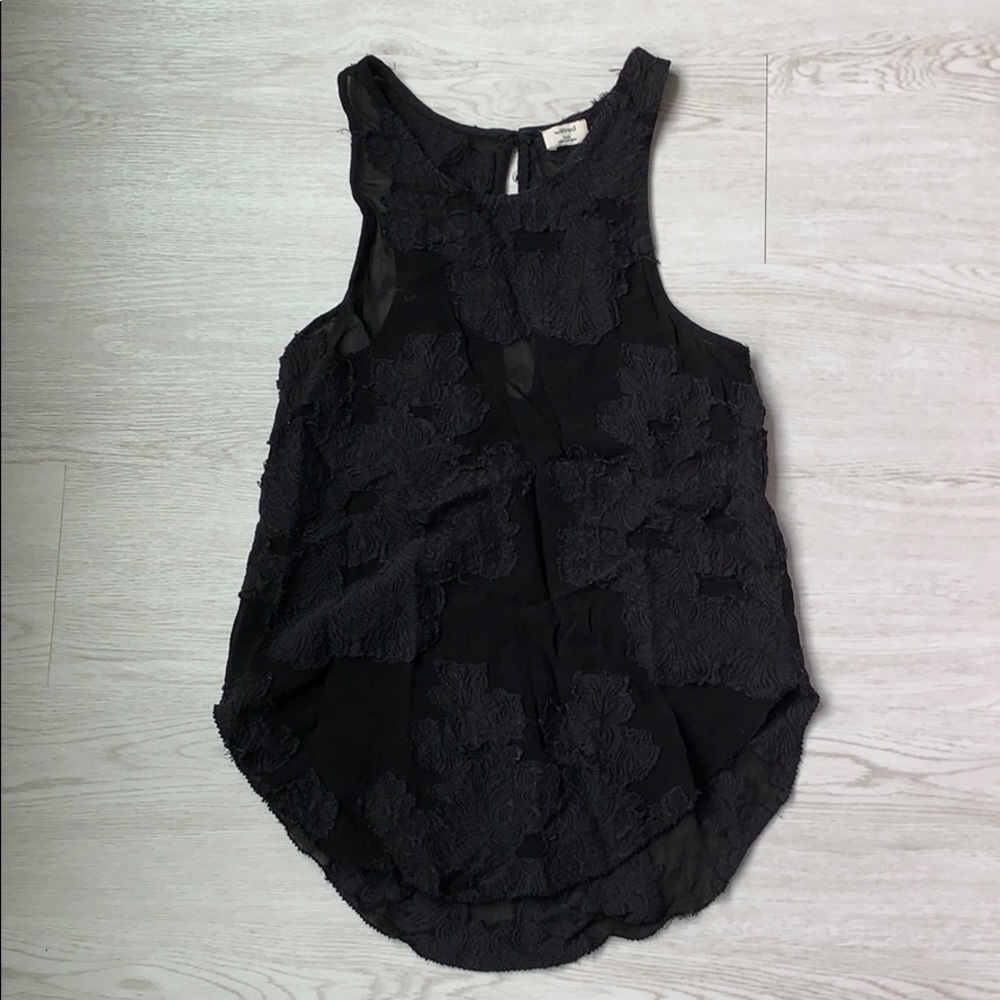 Aritzia Wilfred XXS Black Lace Tank